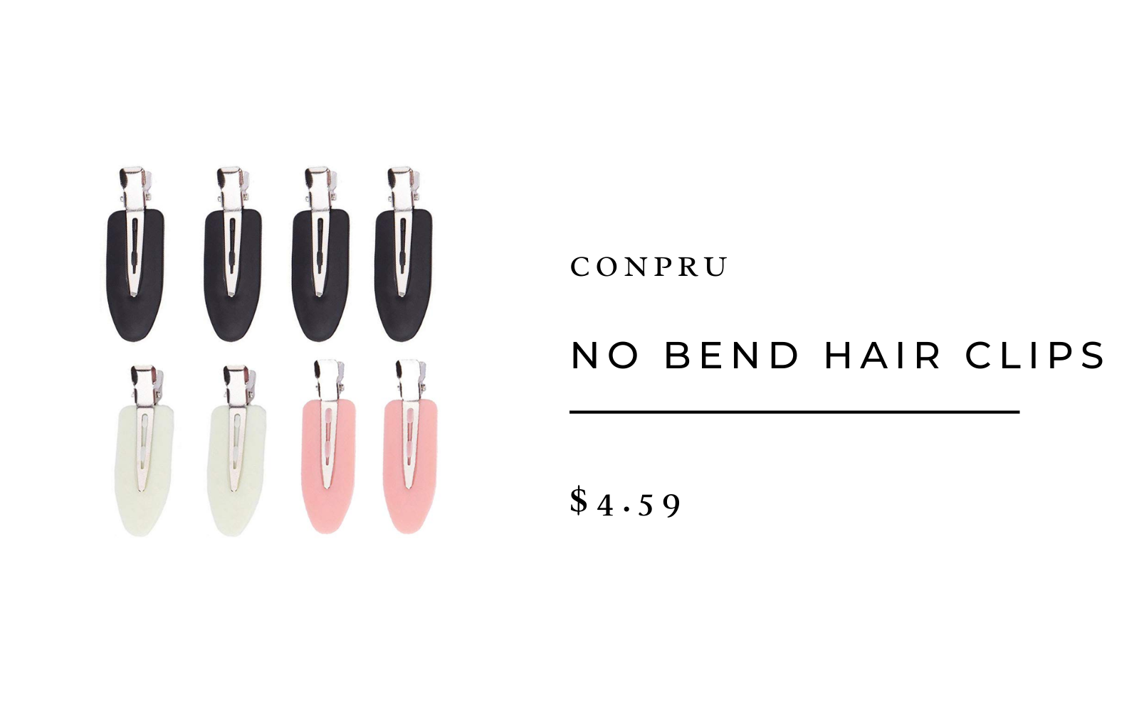 Conpru No Bend Hair Cllips