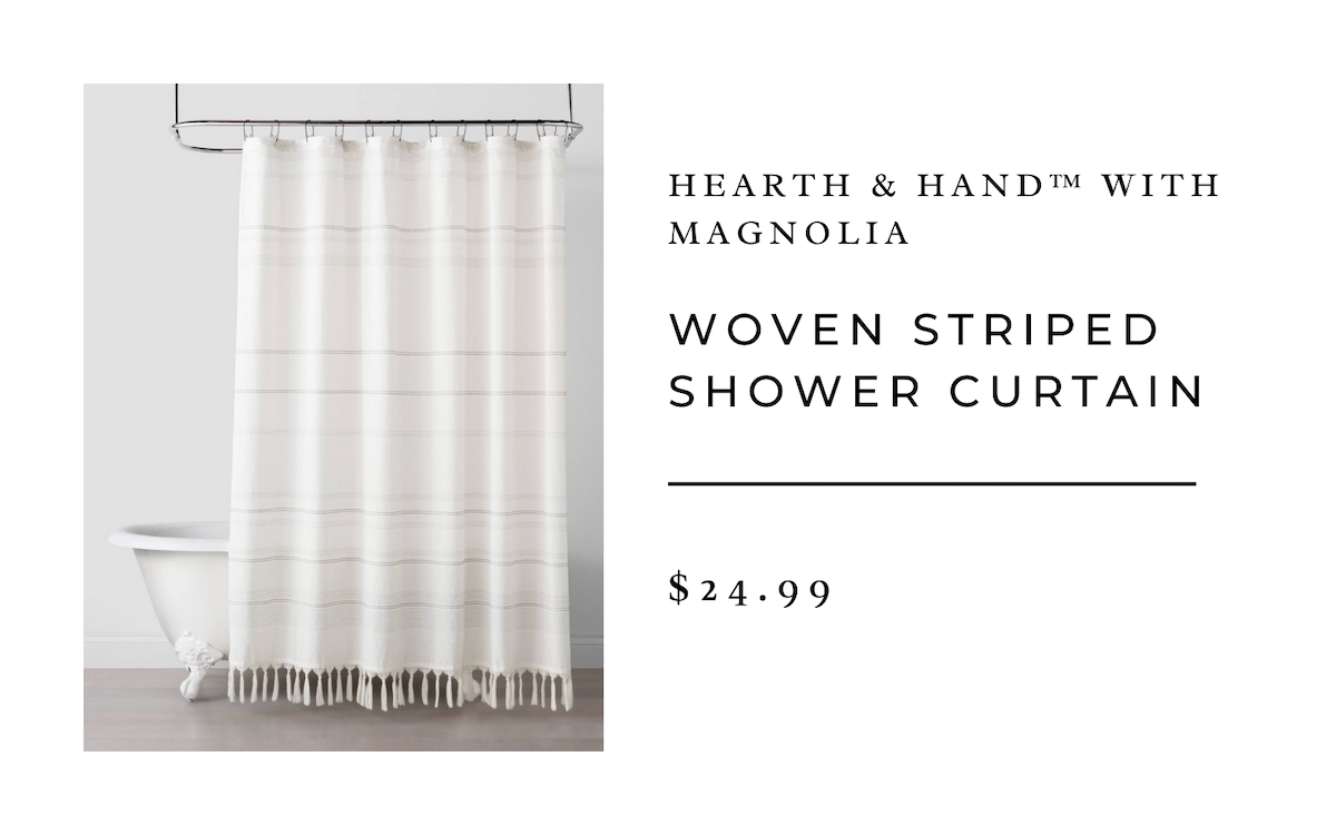 Hearth & Hand™ with Magnolia Woven Striped Shower Curtain
