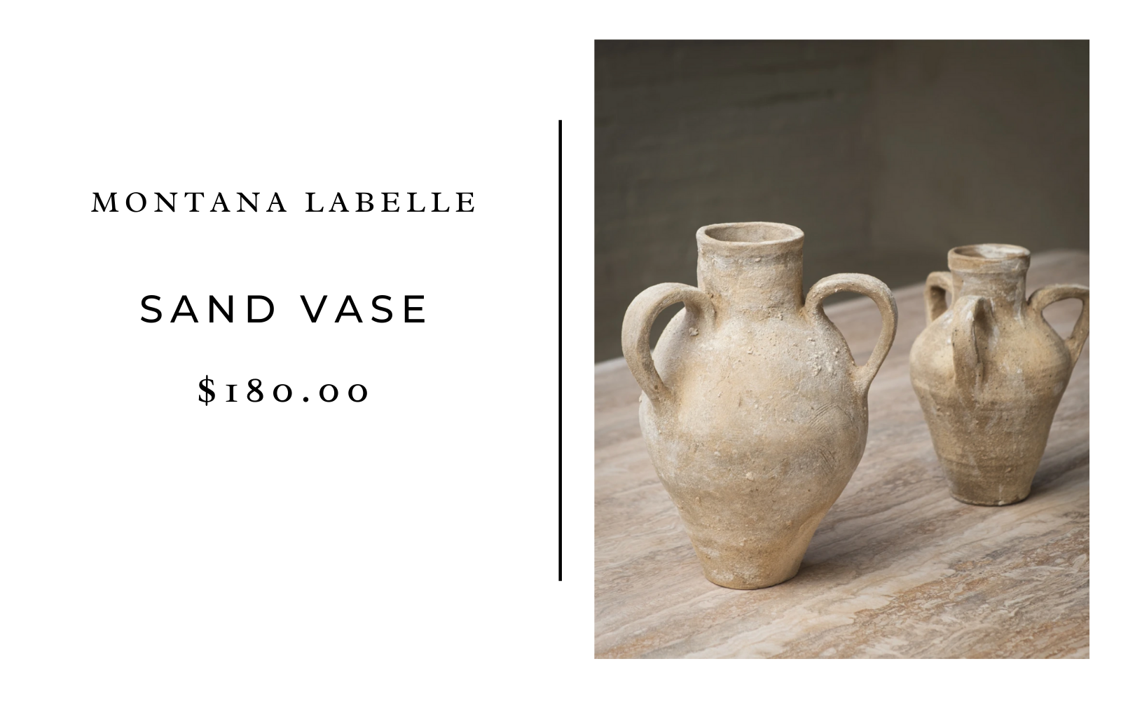 Montana Labelle Sand Vase