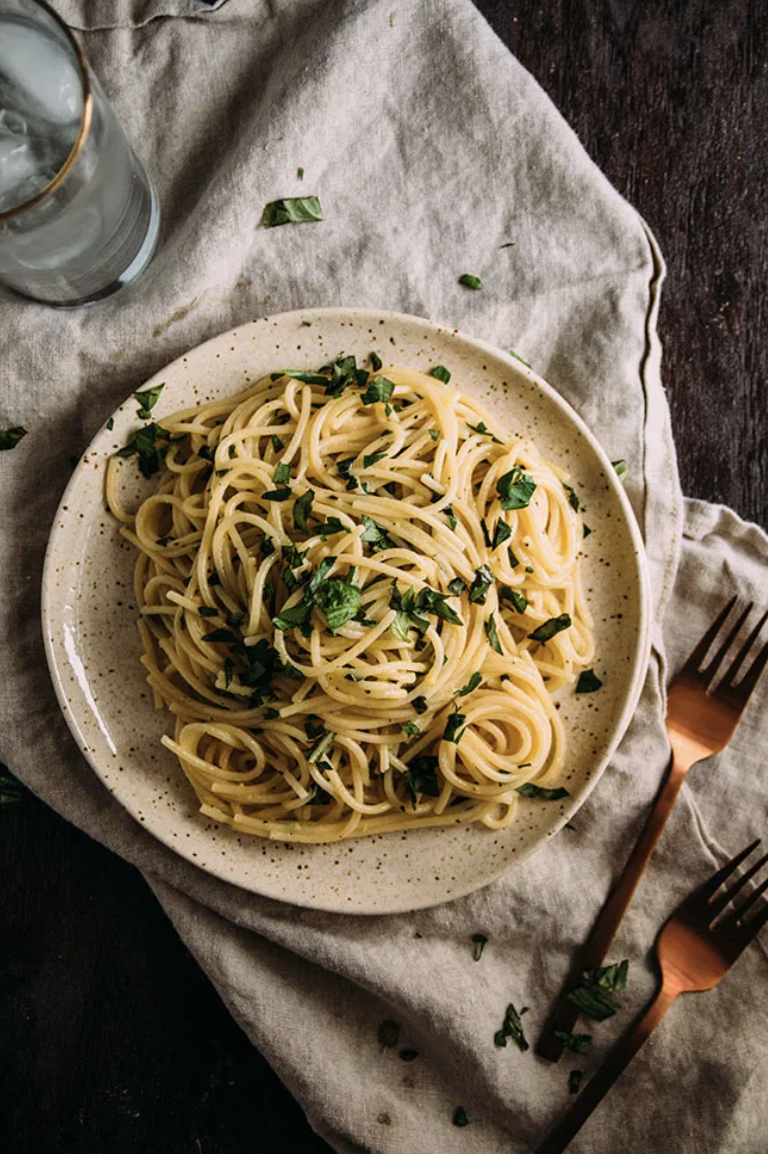 Easy Lemon Herb Pasta Recipe - light pasta
