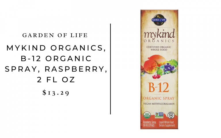 Garden of Life MyKind Organics, B-12 Organic Spray, Raspberry