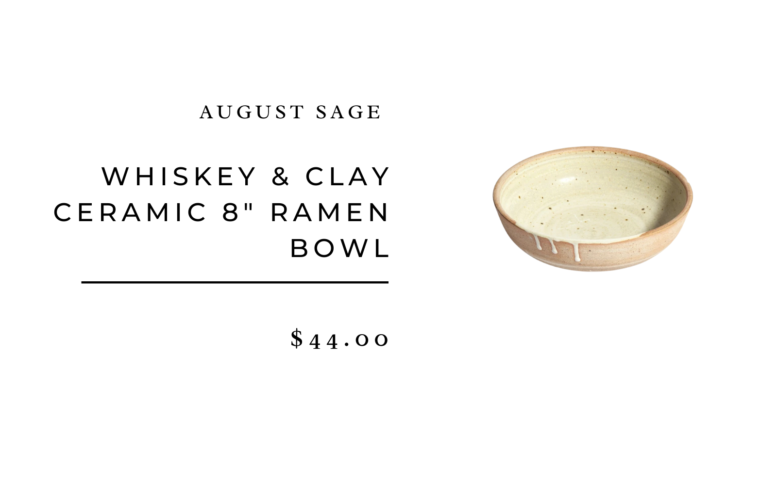 whiskey & clay ceramic ramen bowl- simple place setting ideas