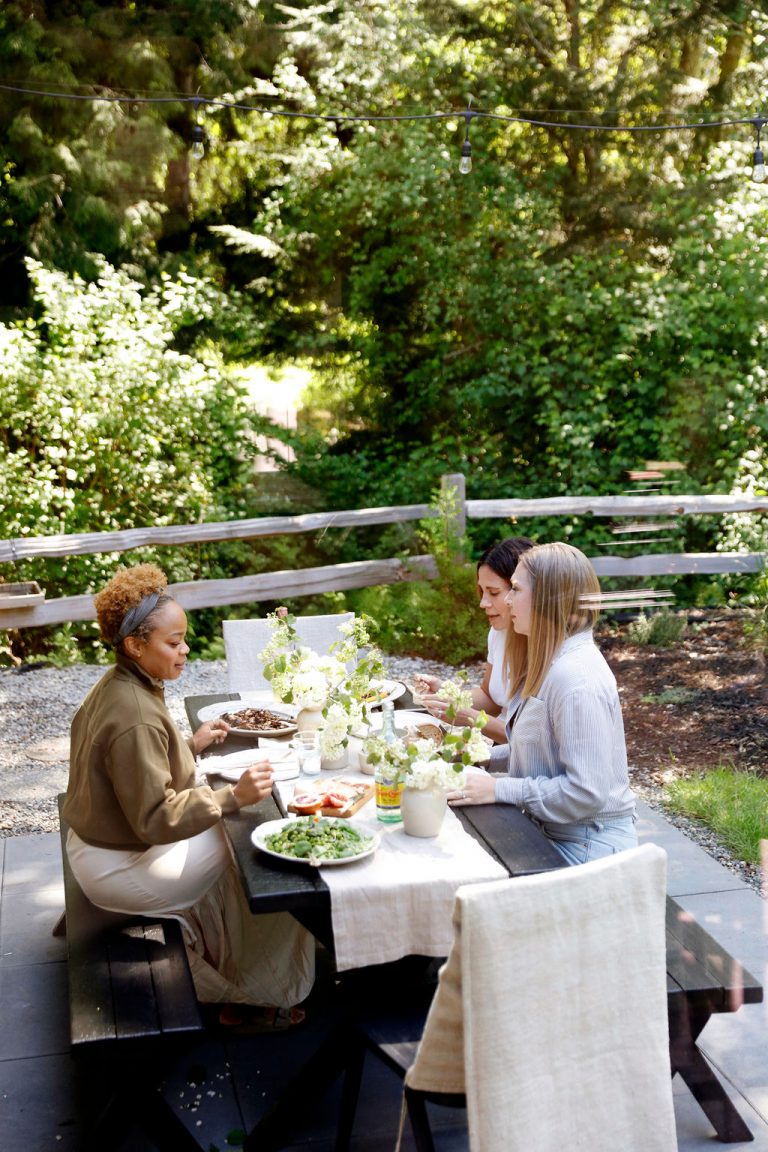 At home with Kennesha Buycks, Restoration House blog, summer outdoor dinner