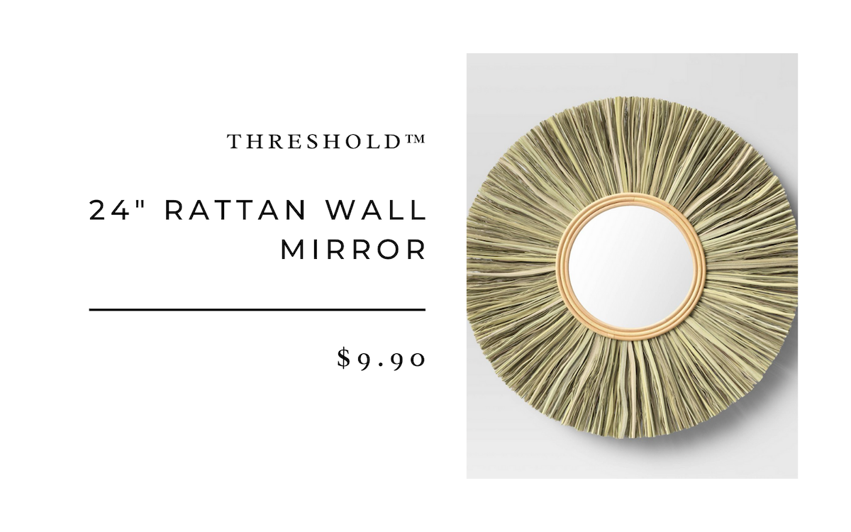 Threshold™ 24" Rattan Wall Mirror 