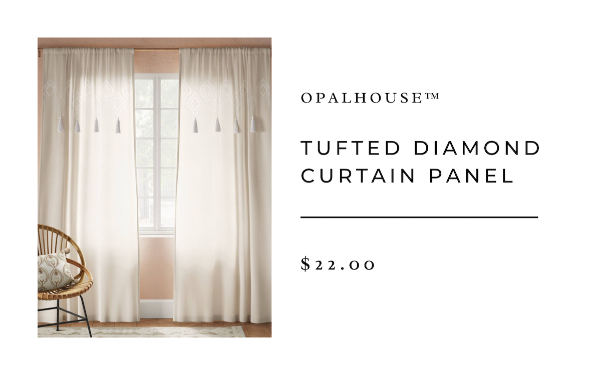 Opalhouse™ Tufted Diamond Curtain Panel 