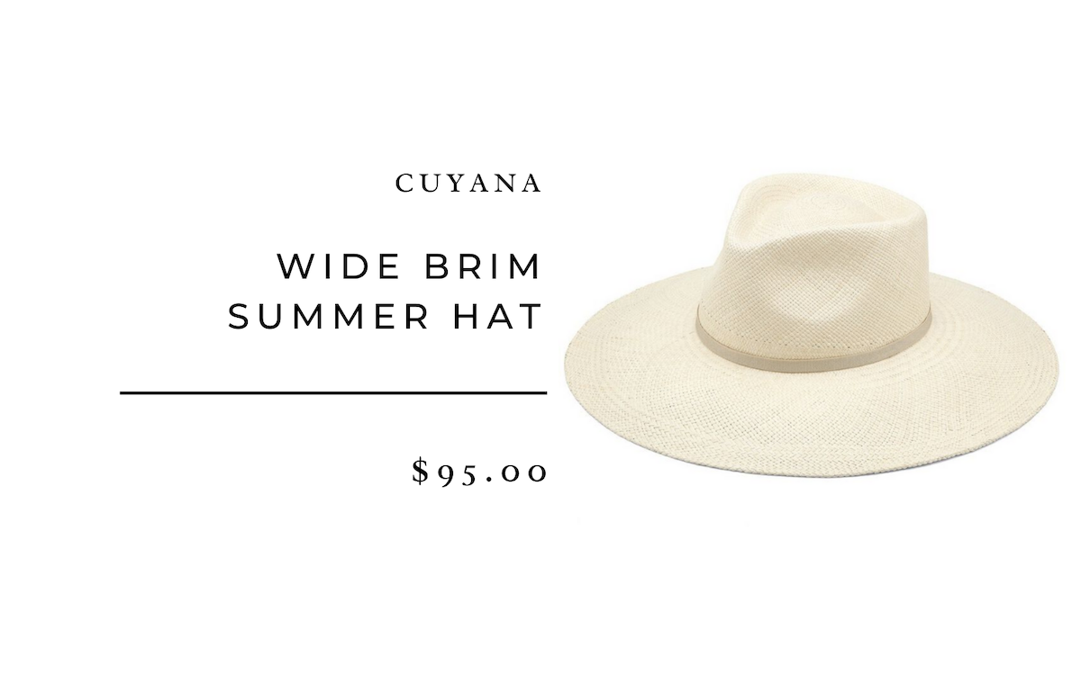Cuyana Wide Brim Summer Hat