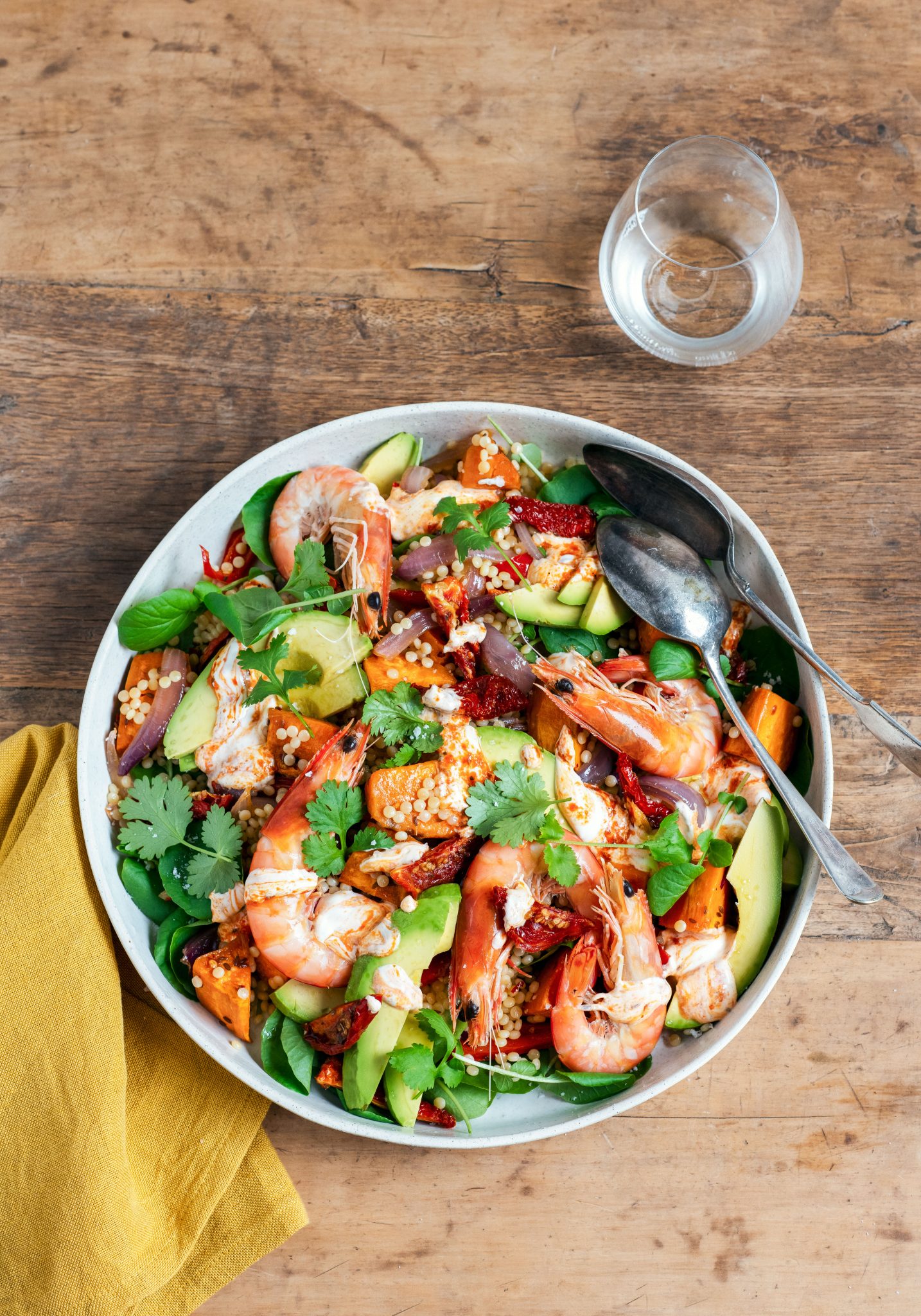 prawn and israeli couscous salad - Stuck in the Kitchen