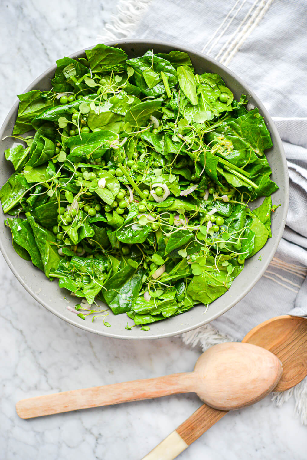 spinach salad -- fed and fit
