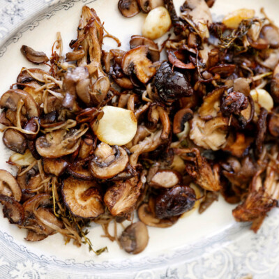 roasted mushrooms