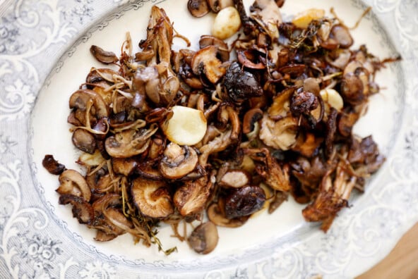 roasted mushrooms