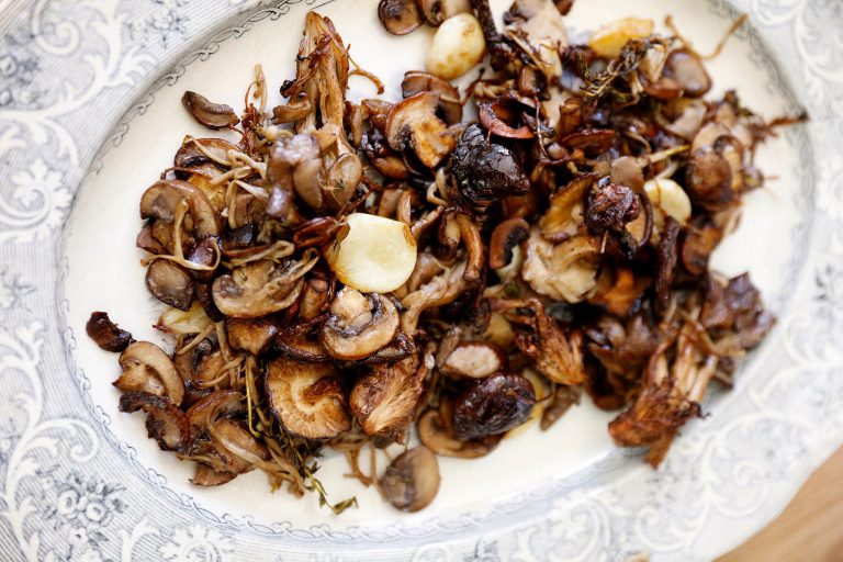 Roasted Mushrooms with Thyme and Smoked Salt