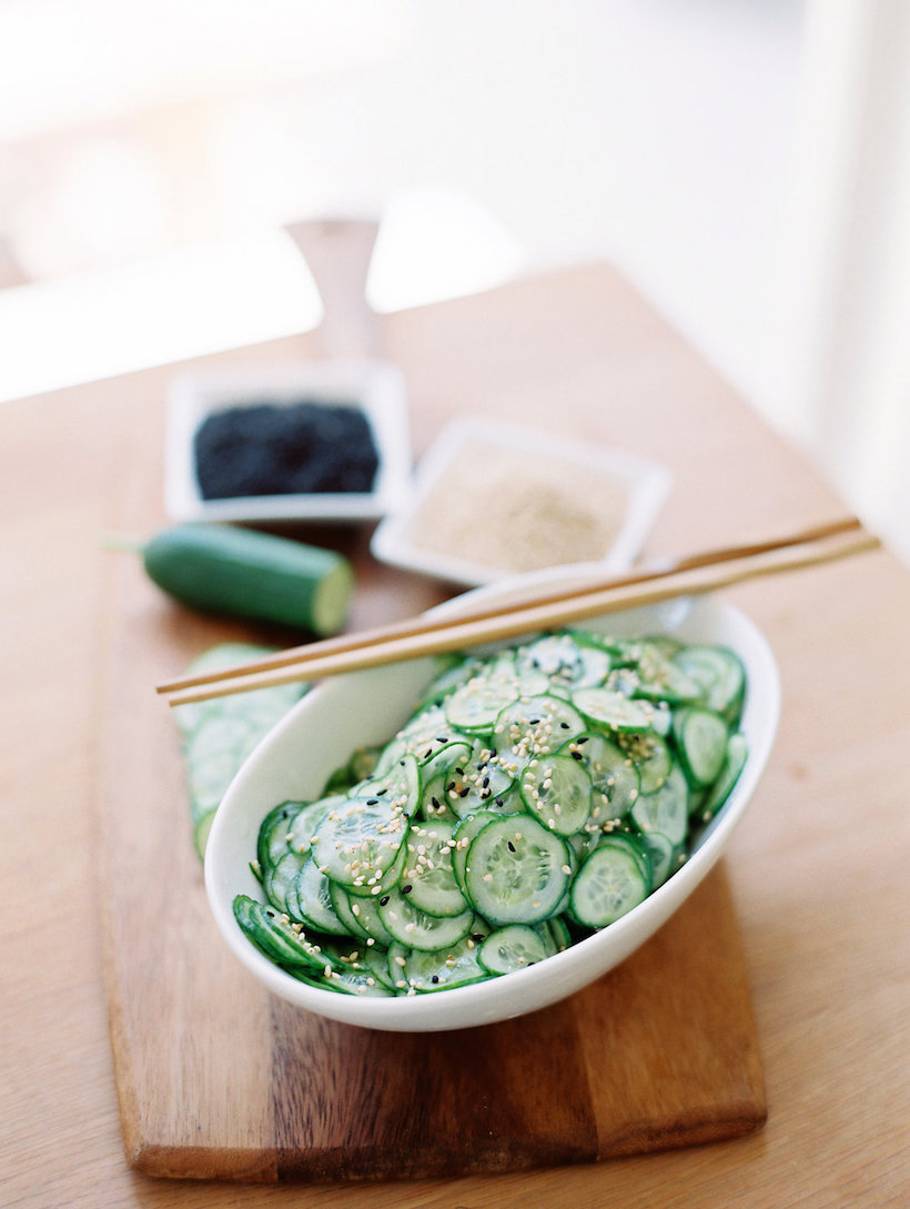 asian cucumber salad from camille styles