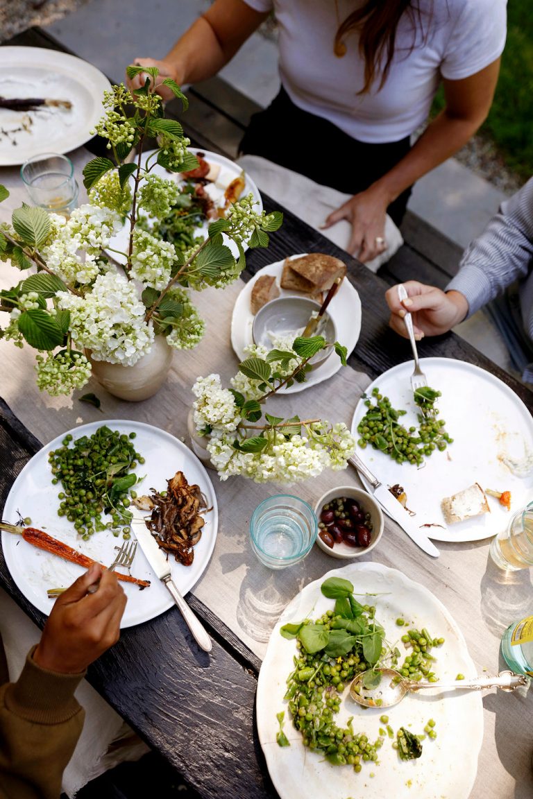 Pea Salad with Mint and Microgreens Recipe from Kennesha Buycks