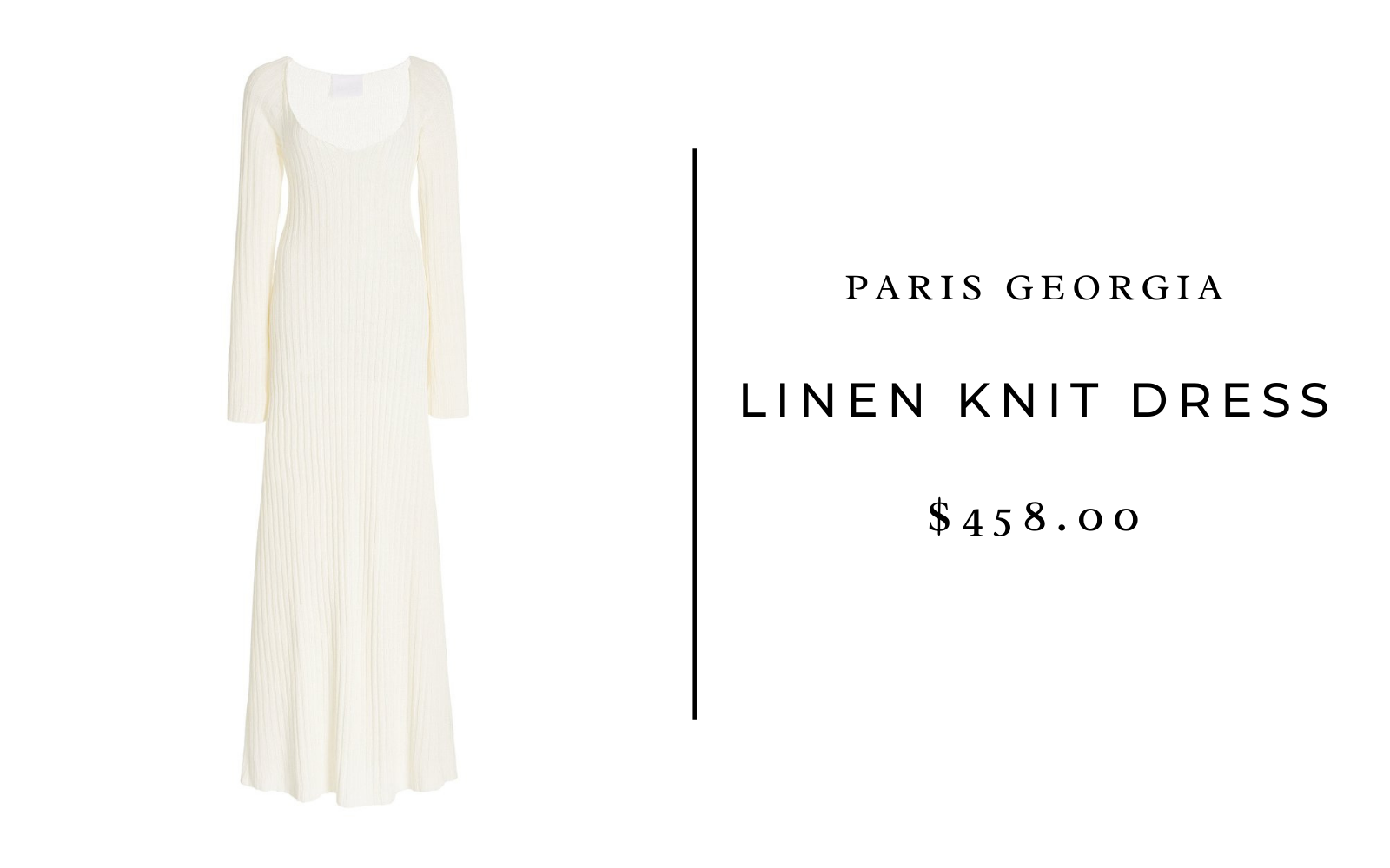 Paris Georgia Linen Knit Dress