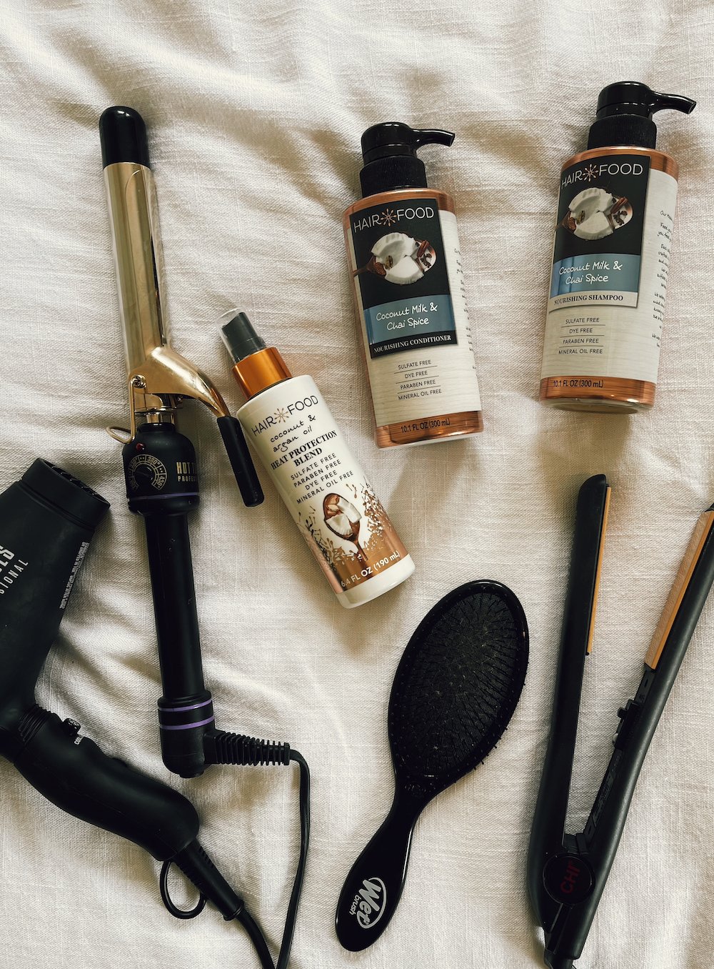 hair products I use - how to get beachy waves