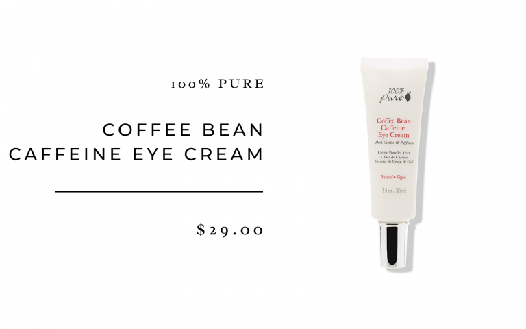 100 Percent Pure coffee bean eye cream