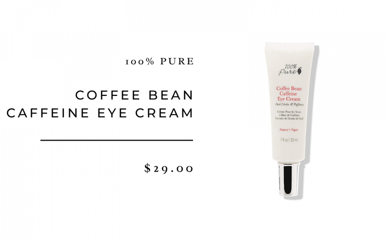 100 percent pure coffee bean eye cream