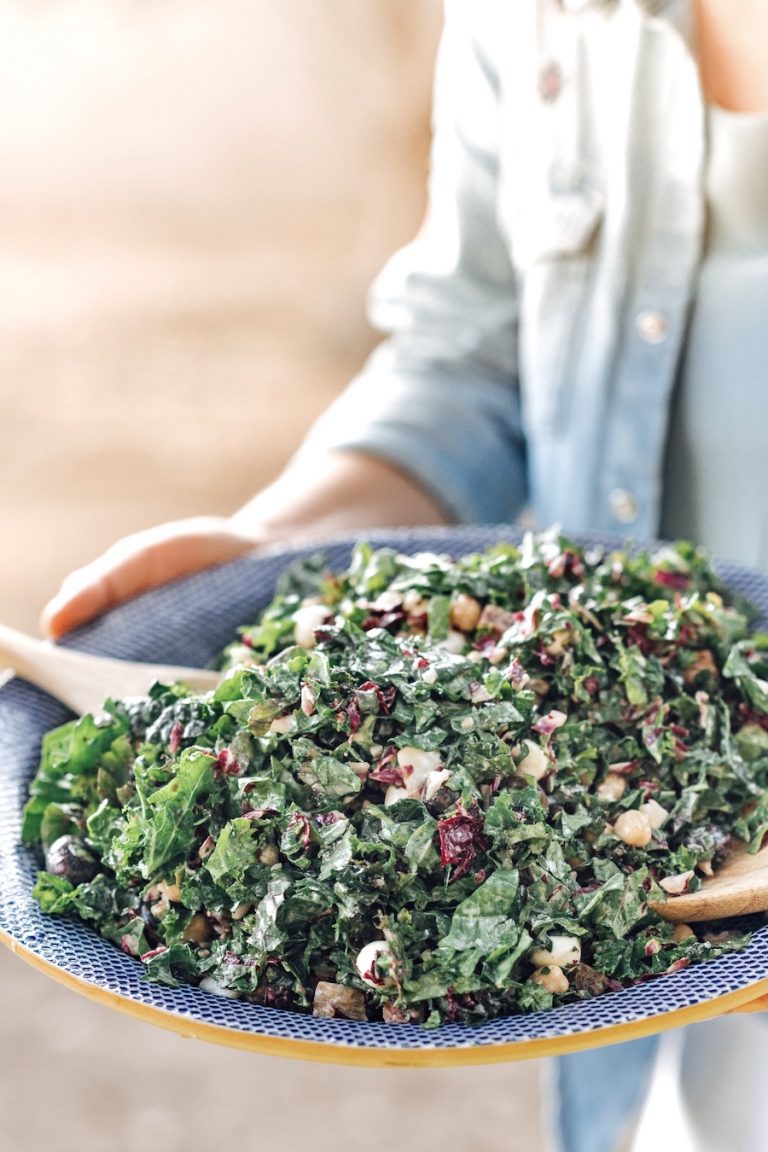 Kale Italian Chopped Salad at Plumcot Farm Dinner Party