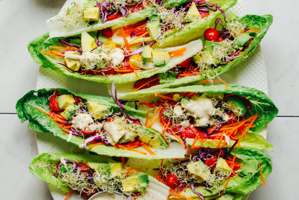 raw-maine taco bowls -- minimalist baker