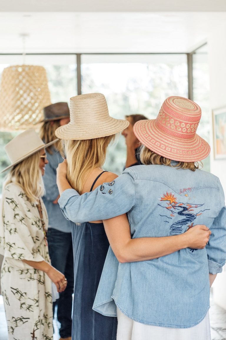 teresa foglia hats plumcot farm party, friends