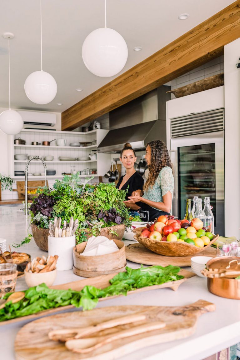 Modern Farmhouse Kitchen - Home of Helene Henderson - Malibu Farm - fresh produce and summer veggies - meal prep 