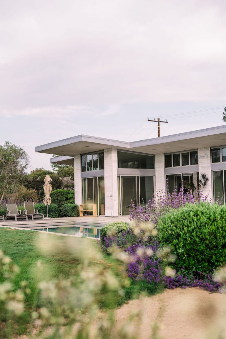 lavender rosemary garden - helene henderson home designed by architect doug burdge - malibu farm