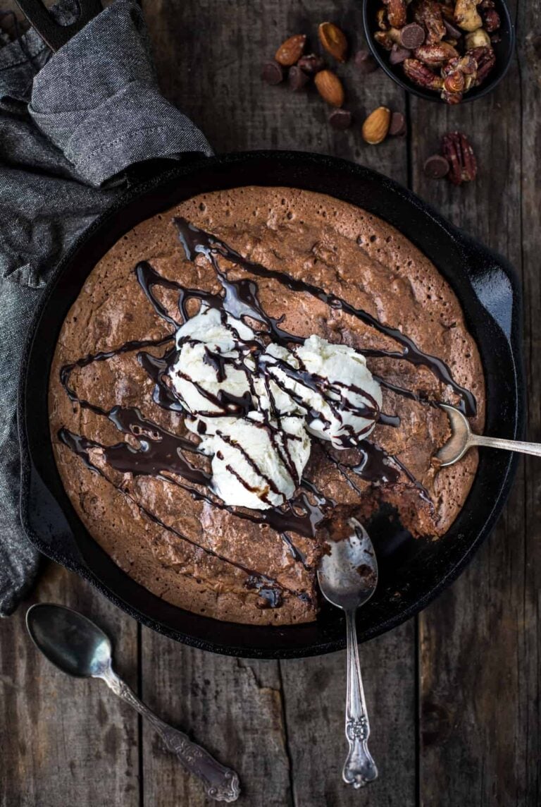 skillet brownie from vindulge