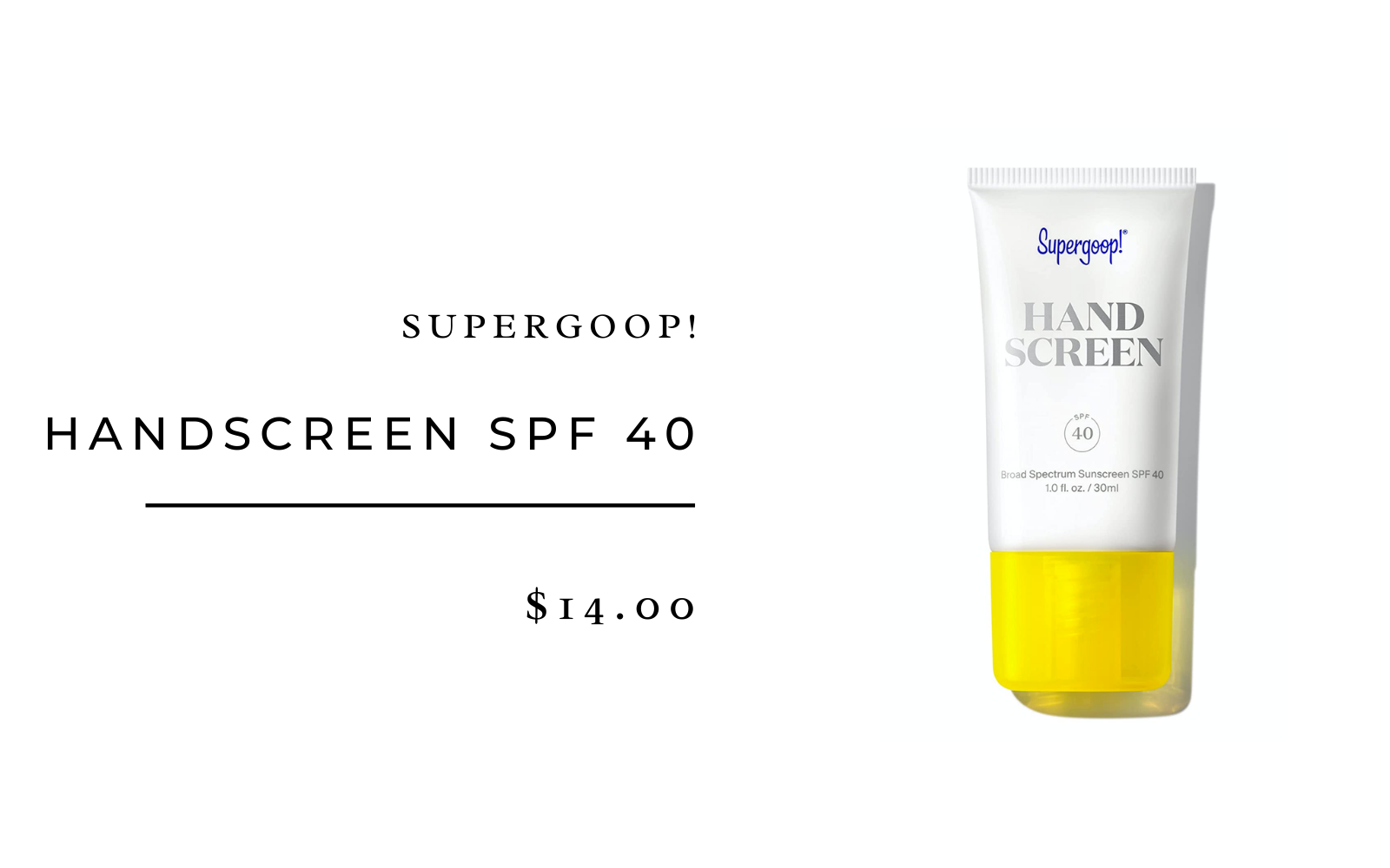 Supergoop Hand Screen SPF 40