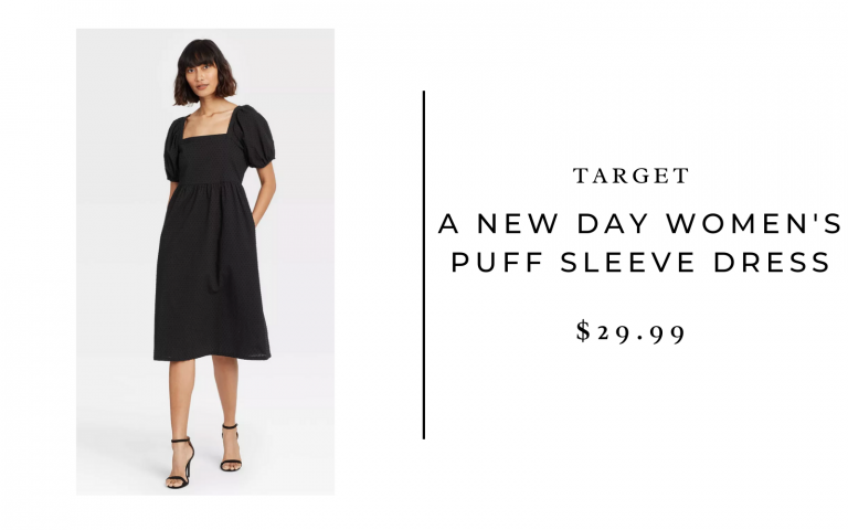 A new day sleeve puff dress for women