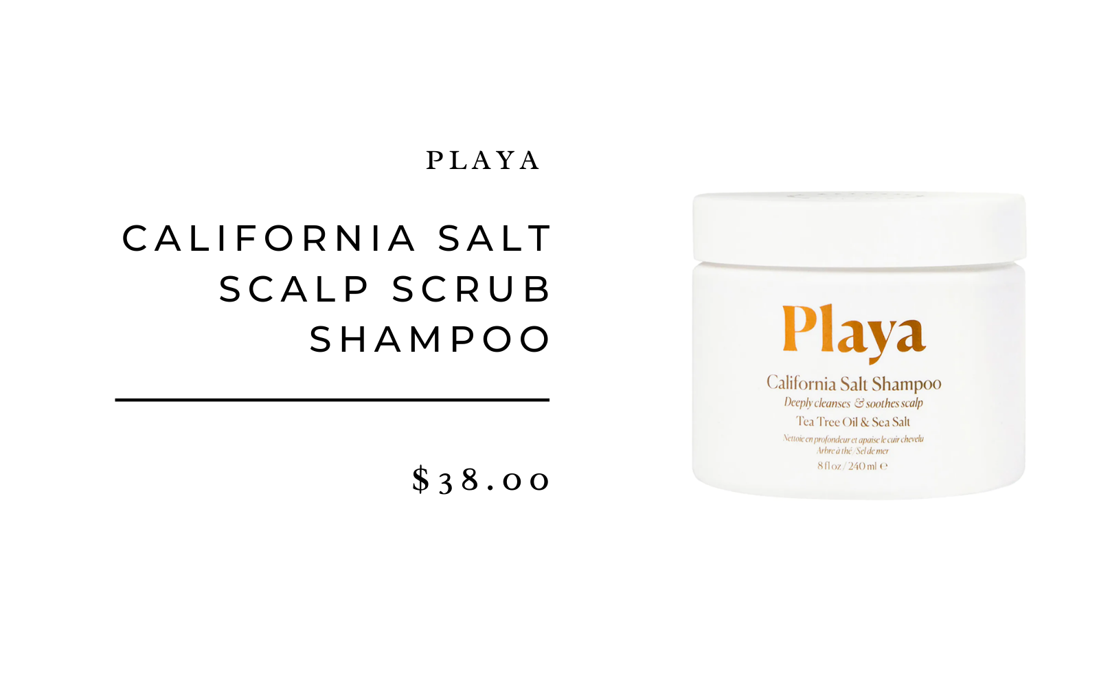 Playa California Salt Scalp Scrub Shampoo
