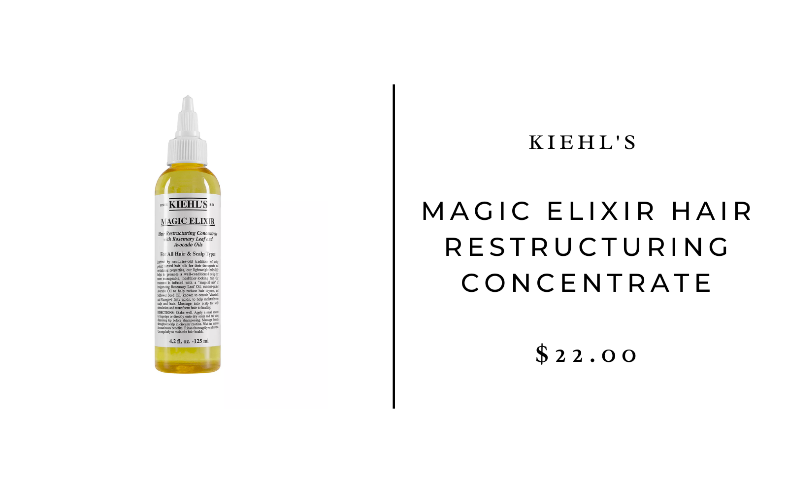 Kiehl's Magic Elixir Hair Restructuring Concentrate
