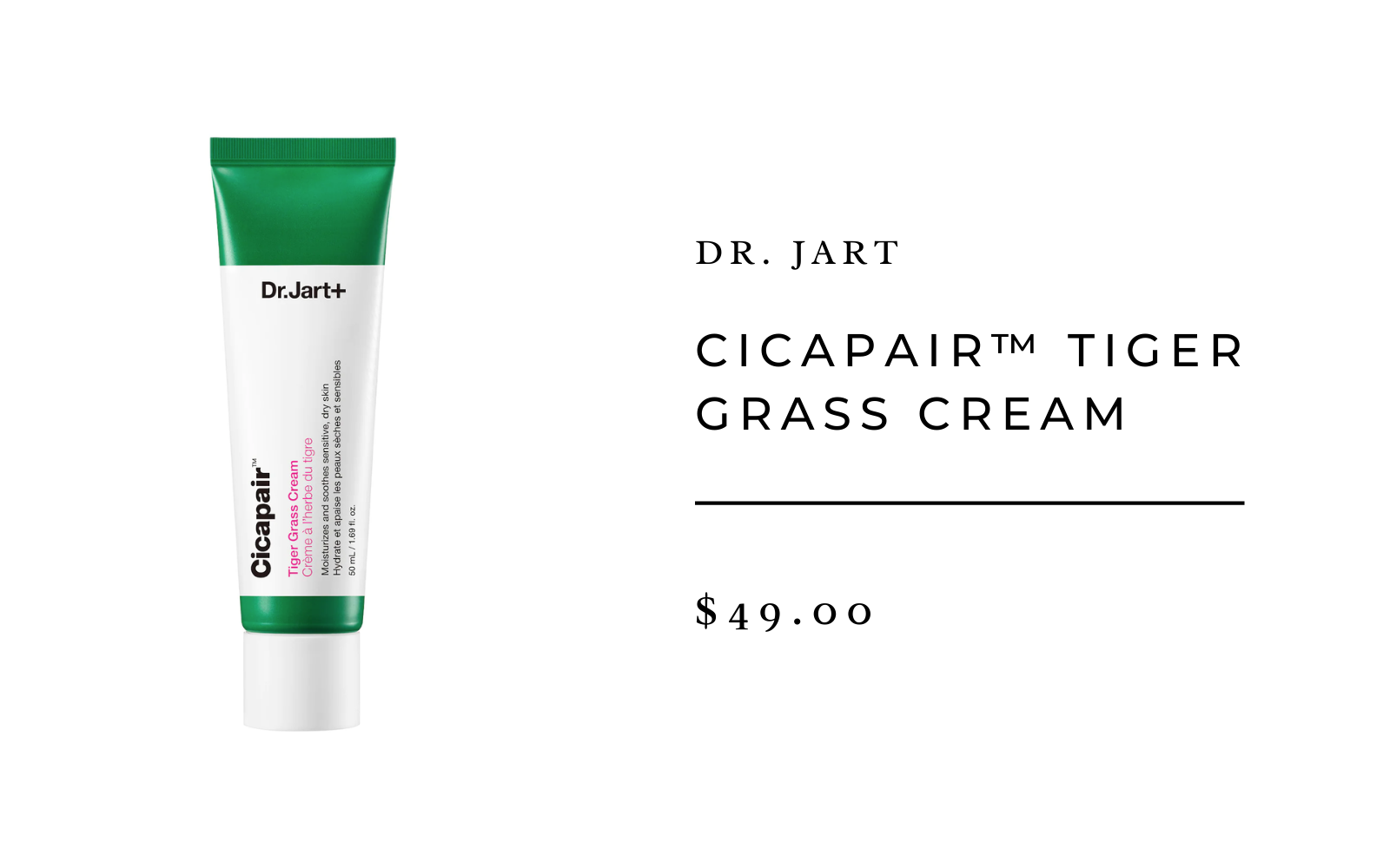 Dr. Jart Cicapair Tiger Grass Cream
