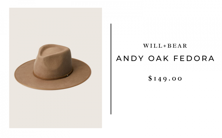 Will + Bear Andy Oak Fedora