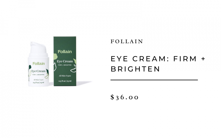 Follain eye cream