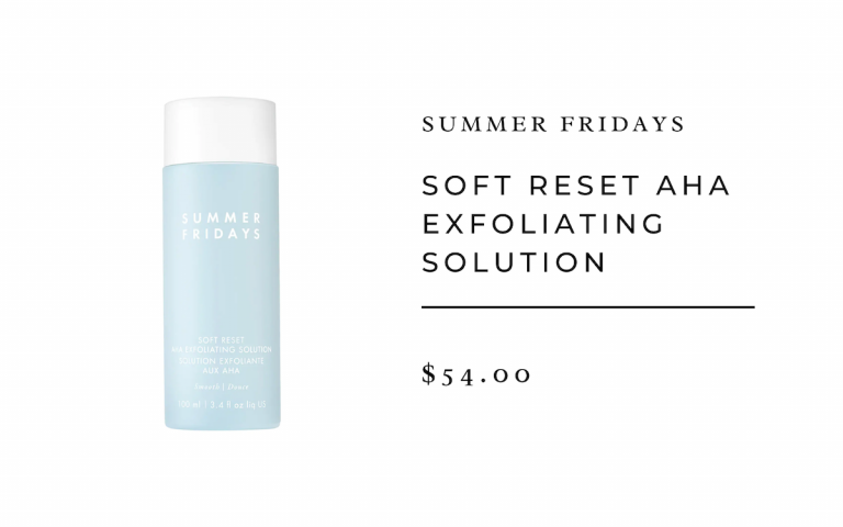 Summer Fridays Soft Reset AHA Exfoliating Solution