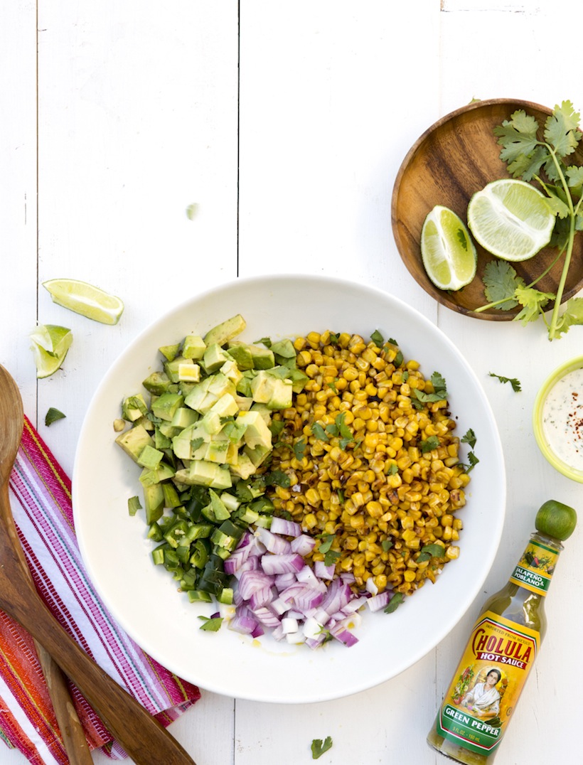 mexican street corn salad -- camille styles