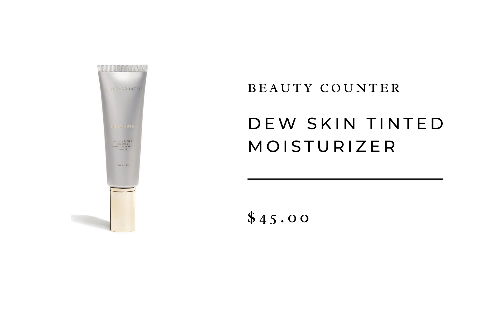 BeautyCounter Dew Skin Tinted Moisturizer 