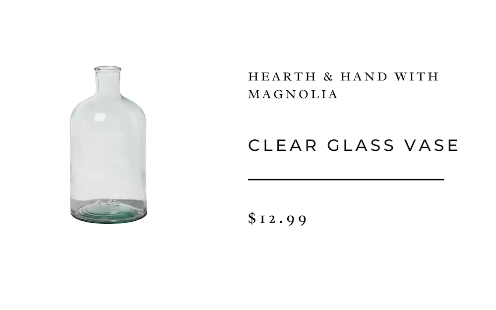 clear glass vase