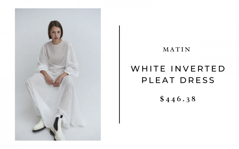 Martin White long reverse dress