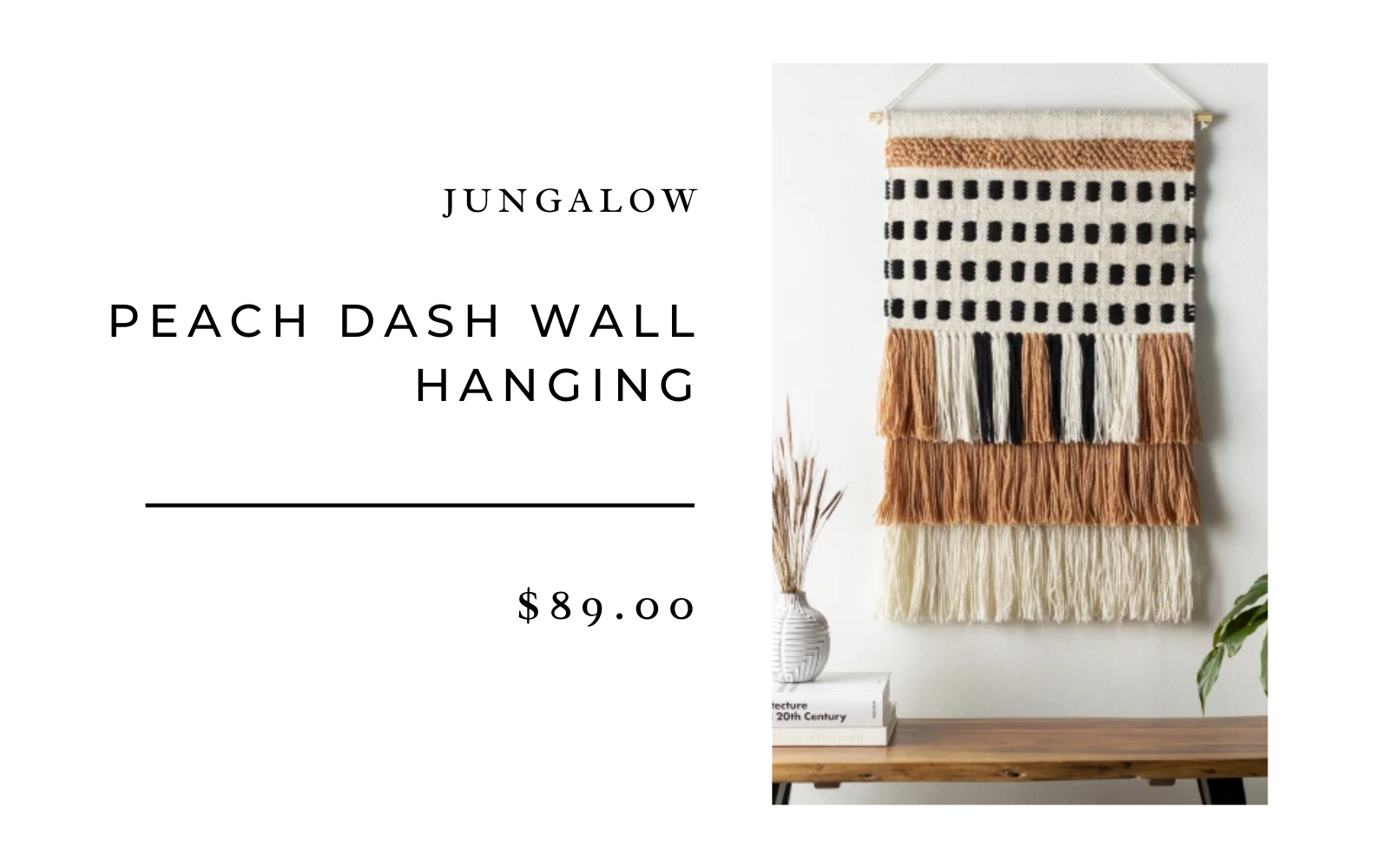 peach wall hanging jungalow