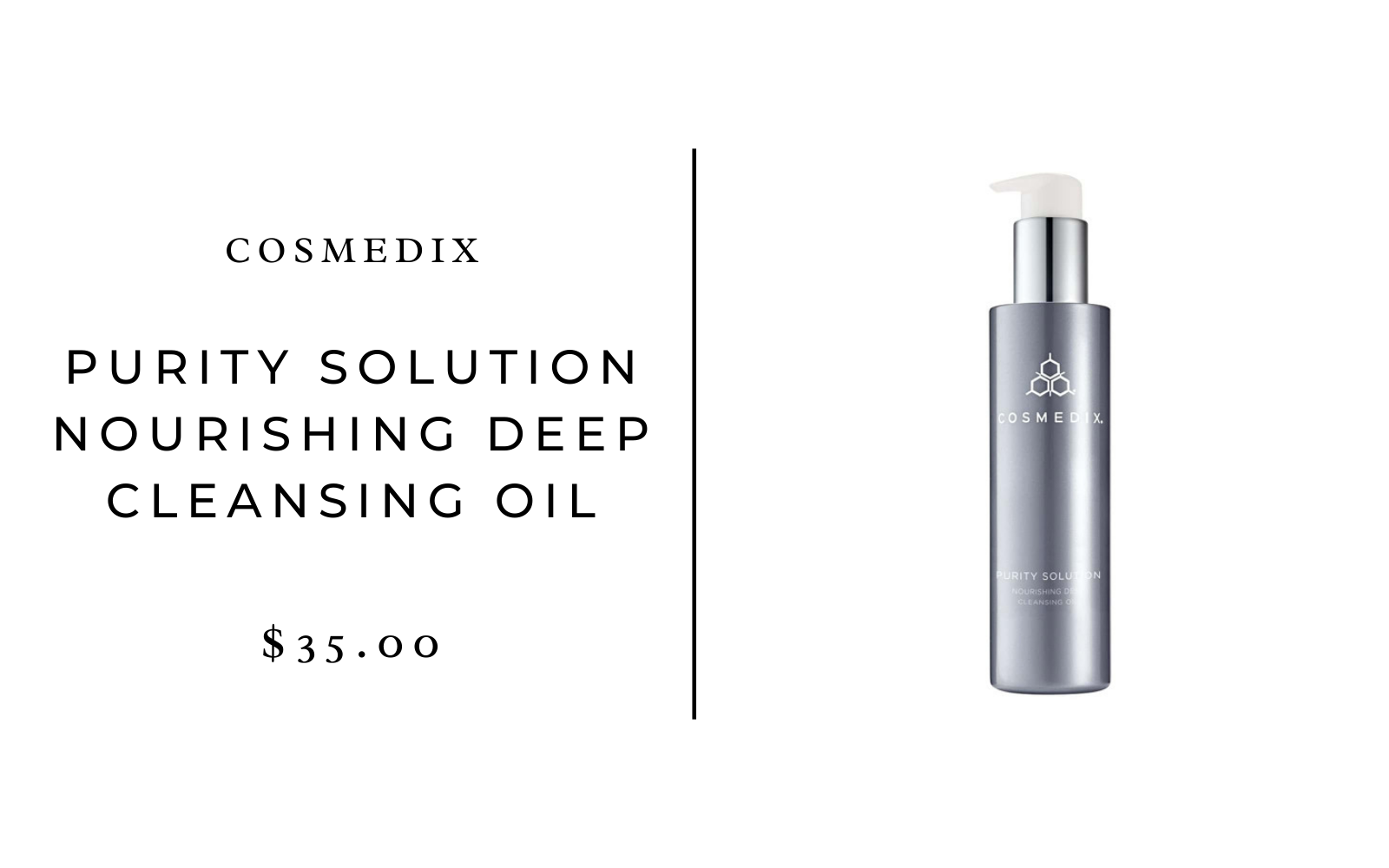 Cosmedix Purity Solution Cleansing Oil