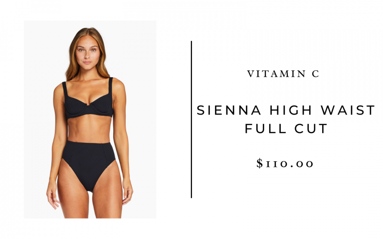 Vitamin A Swim Sienna High-Waist Full Cut Bottom