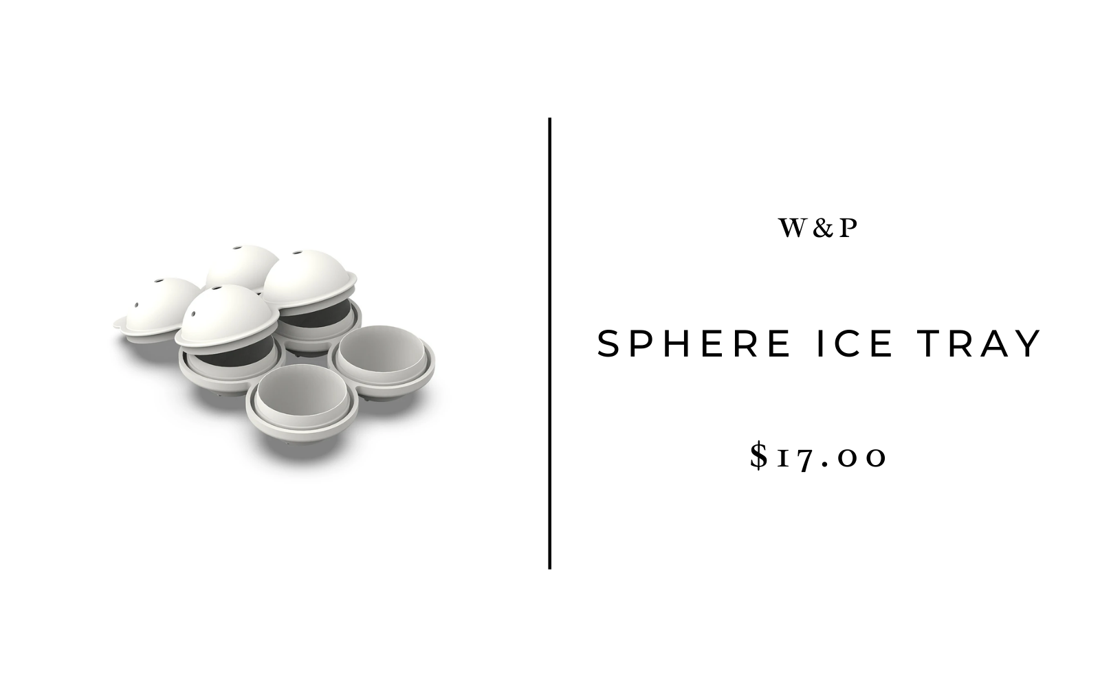 W&P Sphere Ice Tray