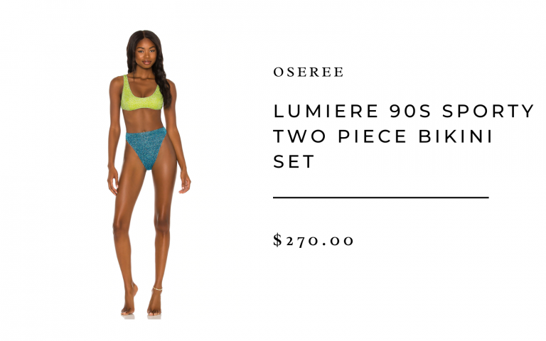 Oseree Lumiere 90s Sporty Two Piece Bikini Set
