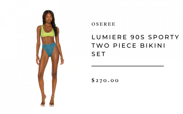 Oseree Lumiere Two-piece 90s sporty bikini