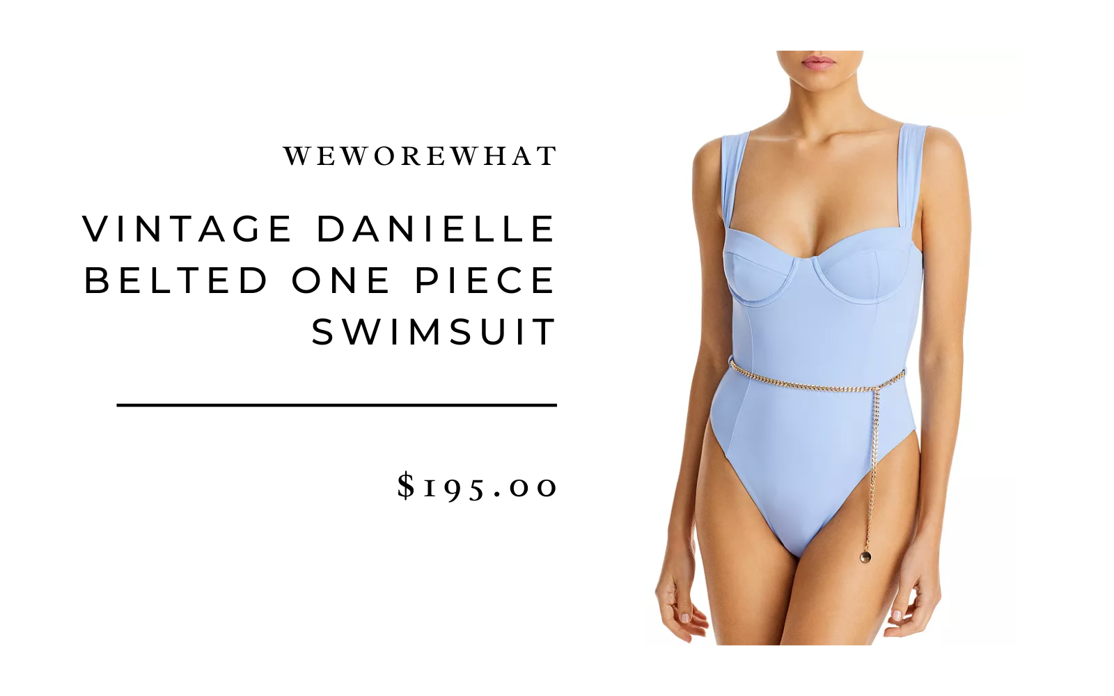 Onia x WeWoreWhat Danielle One-Piece Swimsuit