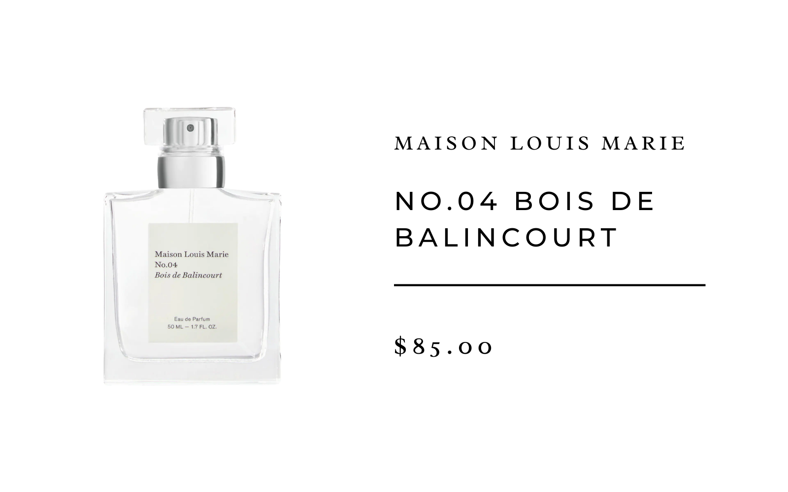 Maison Louis Marie No.04 Bois de Balincourt - Perfume oil - Jane Leslie and  Co.