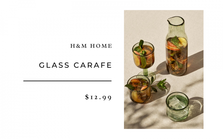 h & m Home Glass carafe