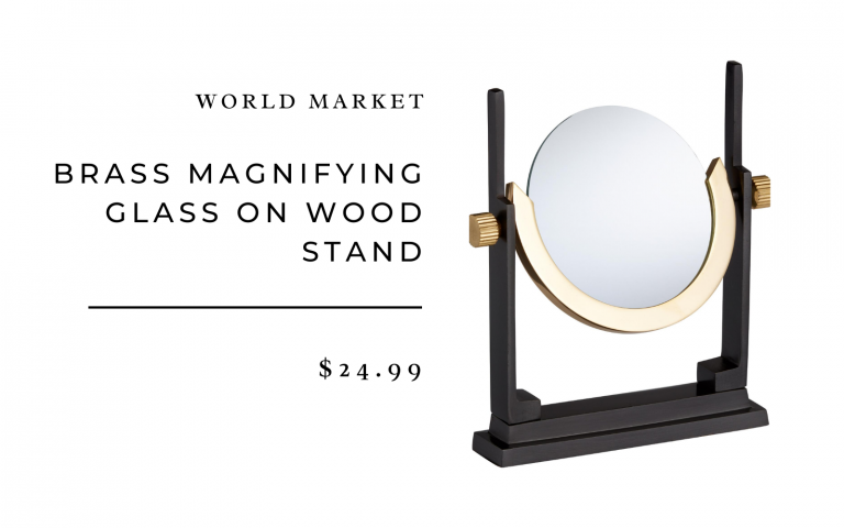 brass magnifying glass