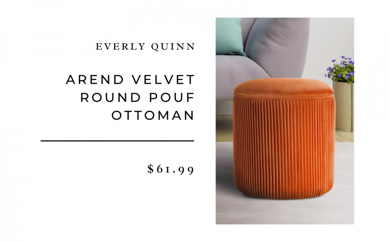 arend velvet ottoman ottoman